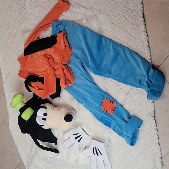 Disney Goofy Halloween Costume Kids Size M Complete Plush Character Outfit - Picture 2 of 4